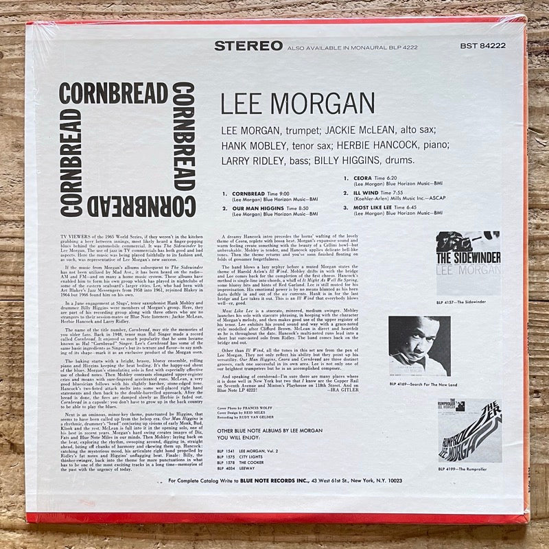 LEE MORGAN / CORNBREAD - US Blue Note NY Original