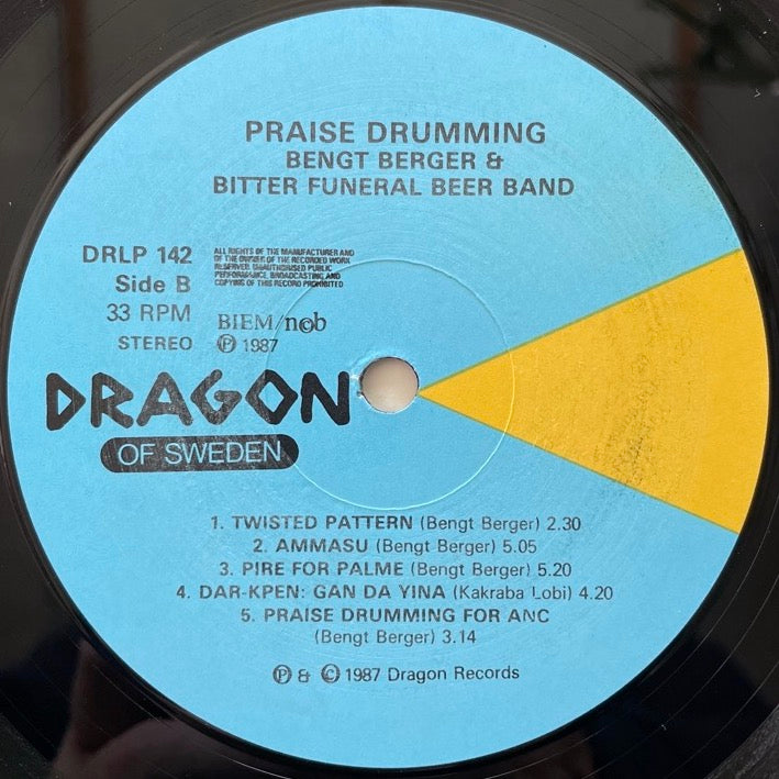 BENGT BERGER & BITTER FUNERAL BEER BAND / PRAISE DRUMMING - Swedish Dragon Original