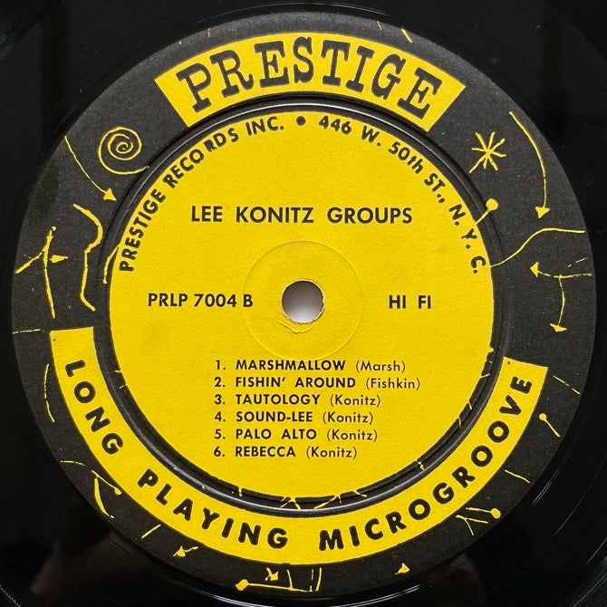 LEE KONITZ with TRISTANO, MARSH AND BAUER - US Prestige Original