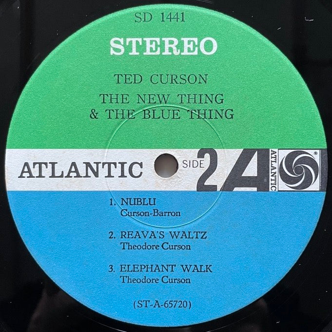 TED CURSON / NEW THING & THE BLUE THING - US Atlantic Original