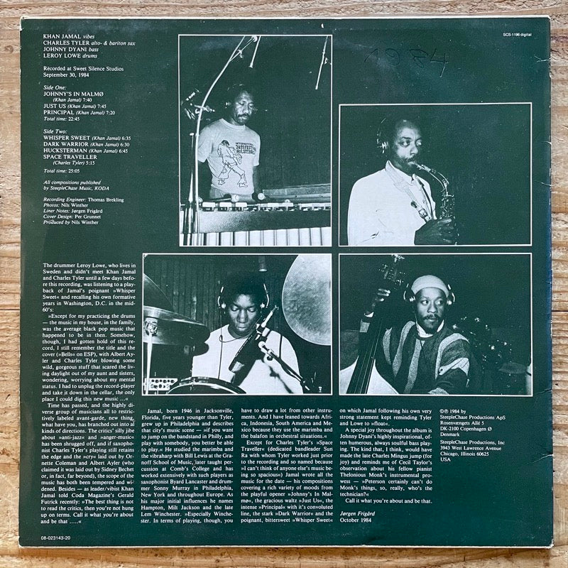 KHAN JAMAL QUARTET / DARK WARRIOR - Danish SteepleChase Original