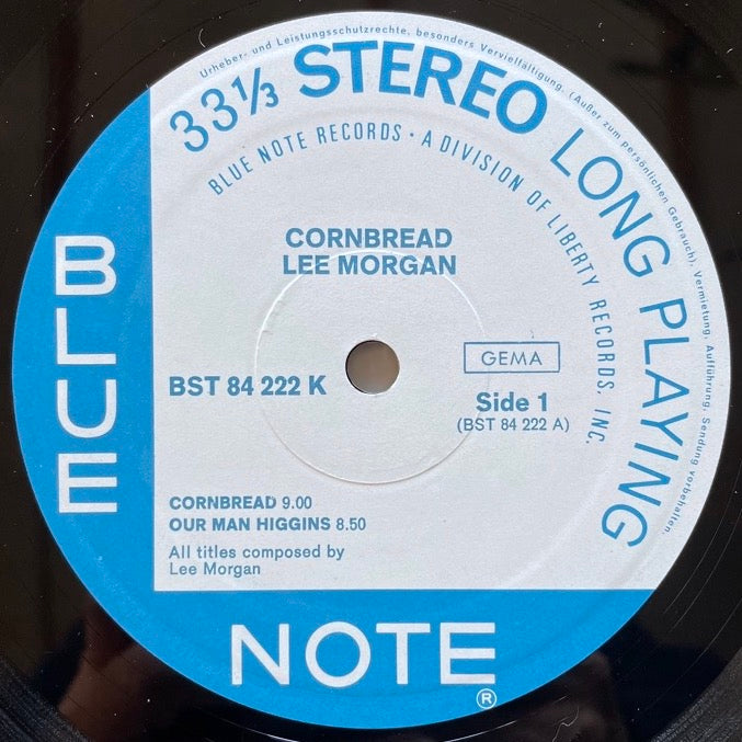 LEE MORGAN / CORNBREAD - German Blue Note Liberty