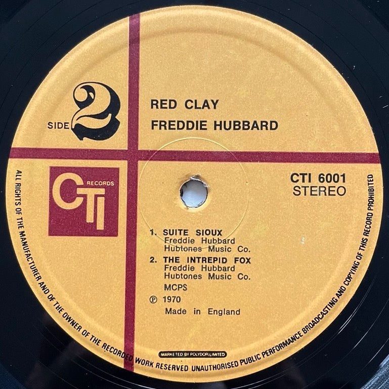 FREDDIE HUBBARD / RED CLAY - UK CTI