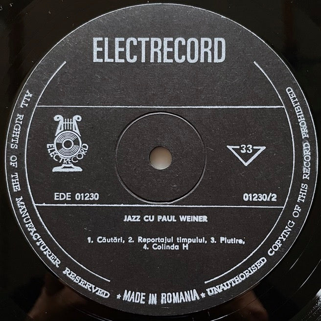 PAUL WEINER / SPIRALE - Romanian Electrecord Original