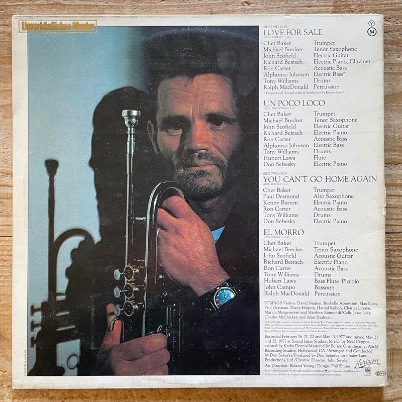 CHET BAKER / YOU CAN'T GO HOME AGAIN - Dutch A&M Horizon