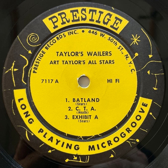 ART TAYLOR / TAYLOR'S WAILERS - US Prestige DG MONO Original