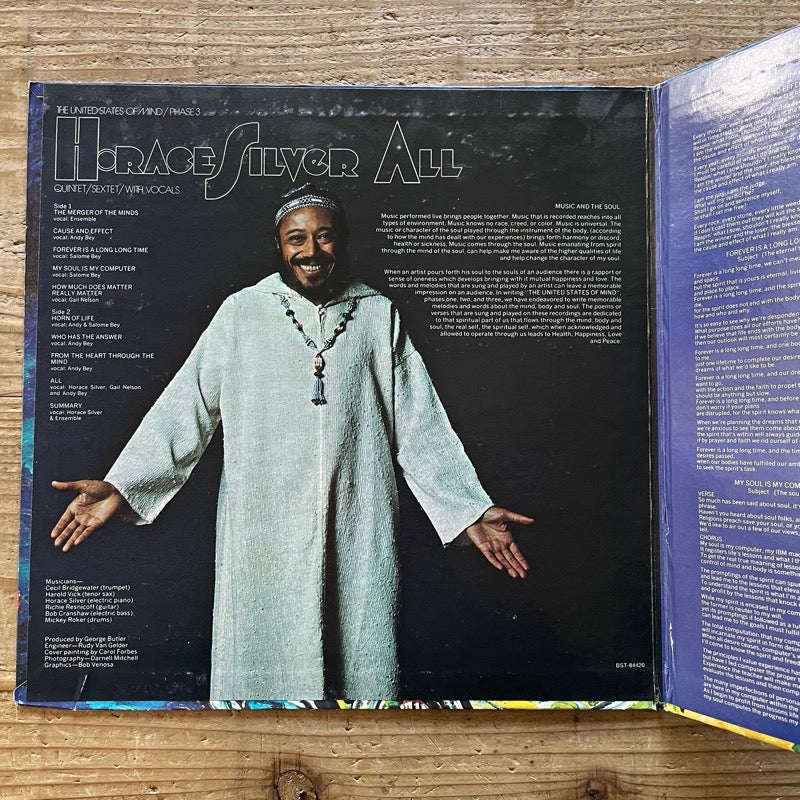 HORACE SILVER / ALL: THE UNITED STATES OF MIND PHASE 3 - US Blue Note Original