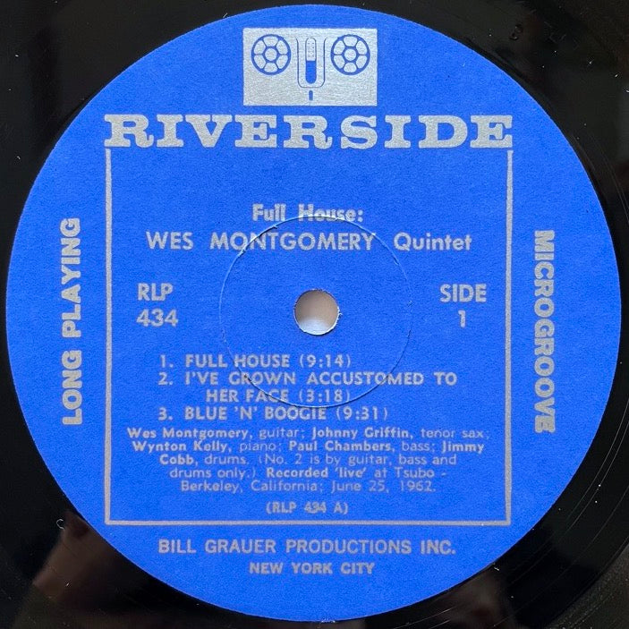 WES MONTGOMERY / FULL HOUSE - US Riverside Original