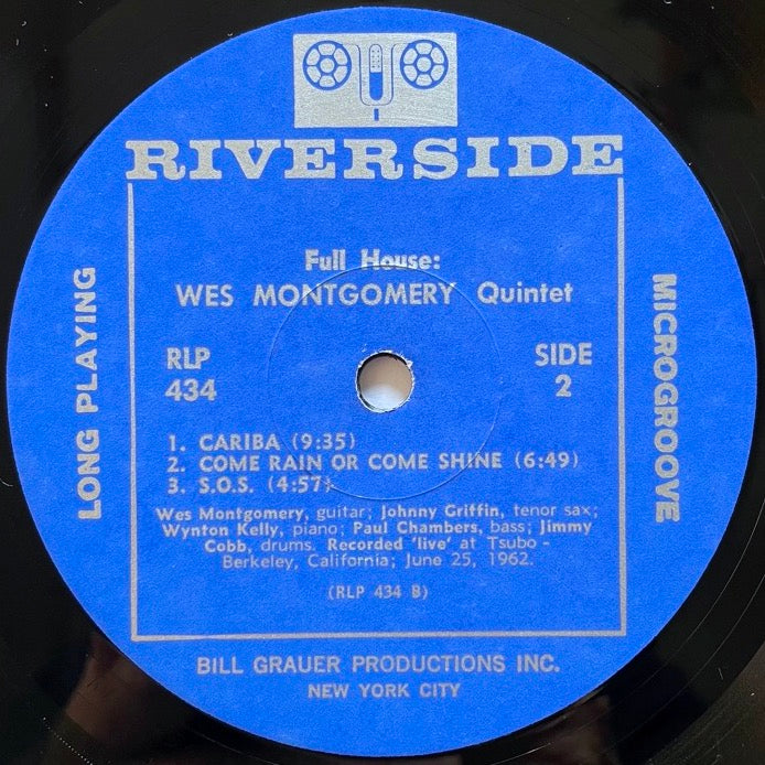 WES MONTGOMERY / FULL HOUSE - US Riverside Original