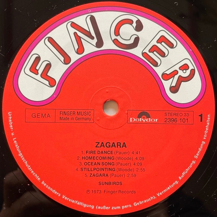 SUNBIRDS / ZAGARA - German Finger Original