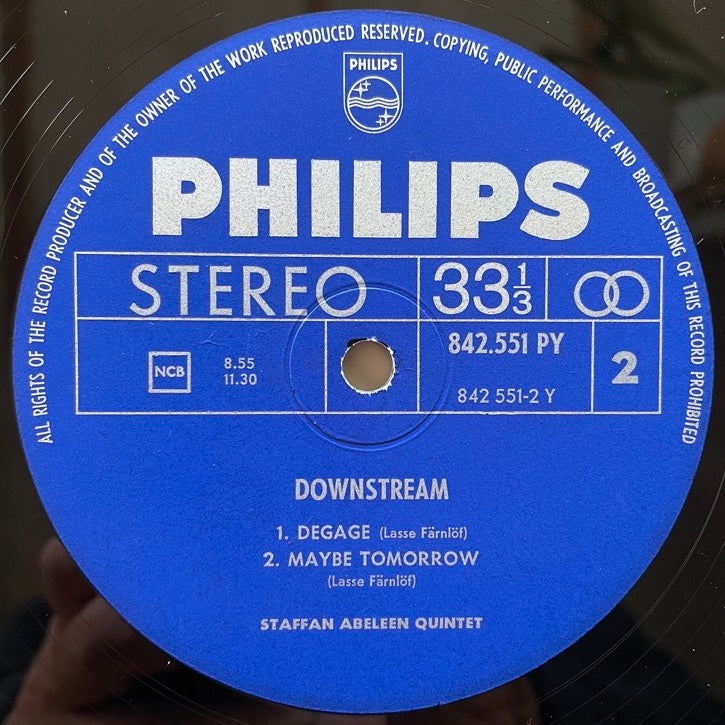STAFFAN ABELEEN QUINTET / DOWNSTREAM - Swedish Philips Original