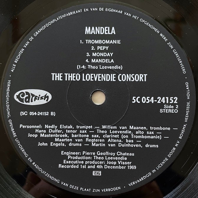 THEO LOEVENDIE CONSORT / MANDELA - Dutch Catfish Original