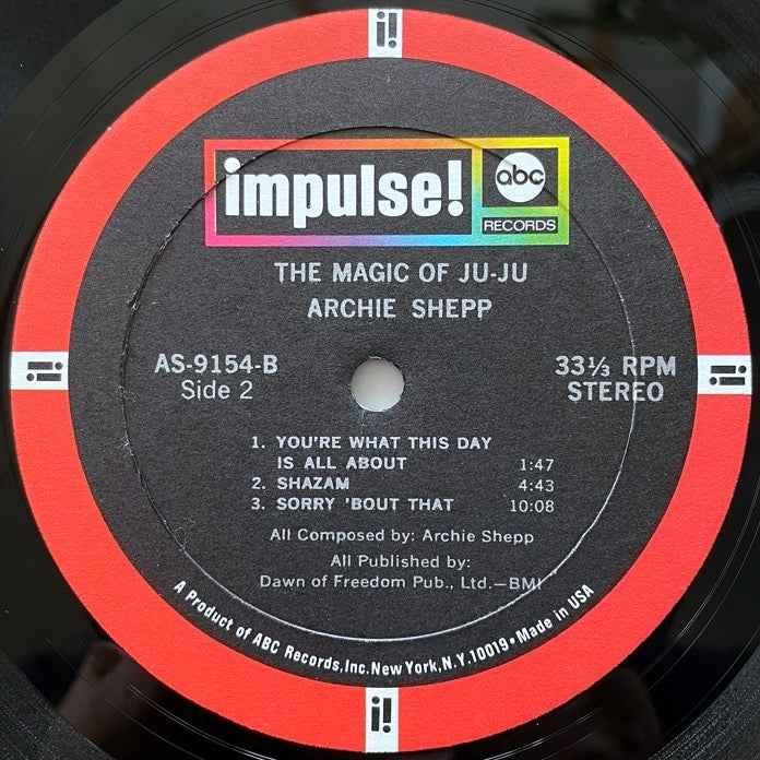 ARCHIE SHEPP / THE MAGIC OF JU-JU - US Impulse Original