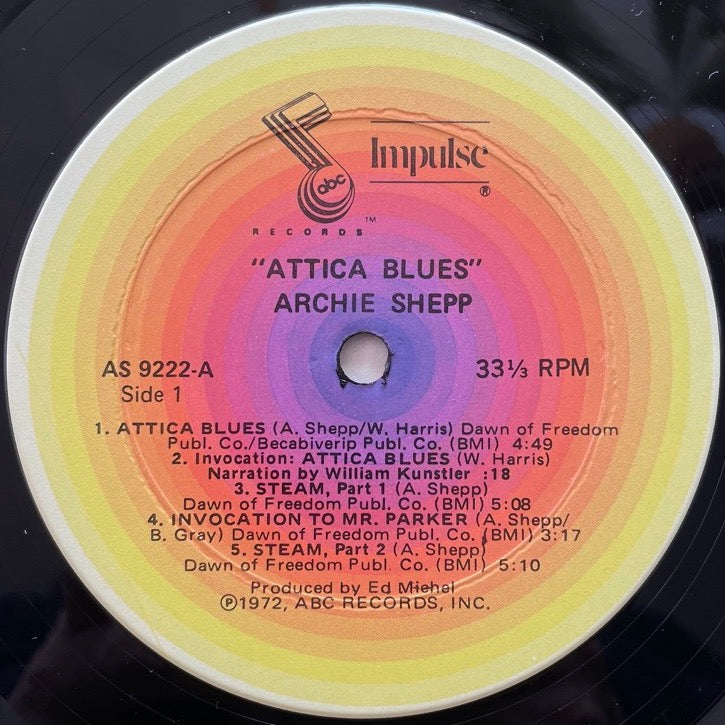 ARCHIE SHEPP / ATTICA BLUES - US Impulse