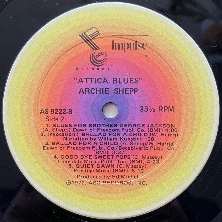ARCHIE SHEPP / ATTICA BLUES - US Impulse