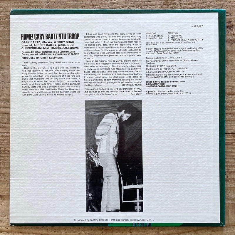 GARY BARTZ NTU TROOP / HOME - US Milestone 2nd
