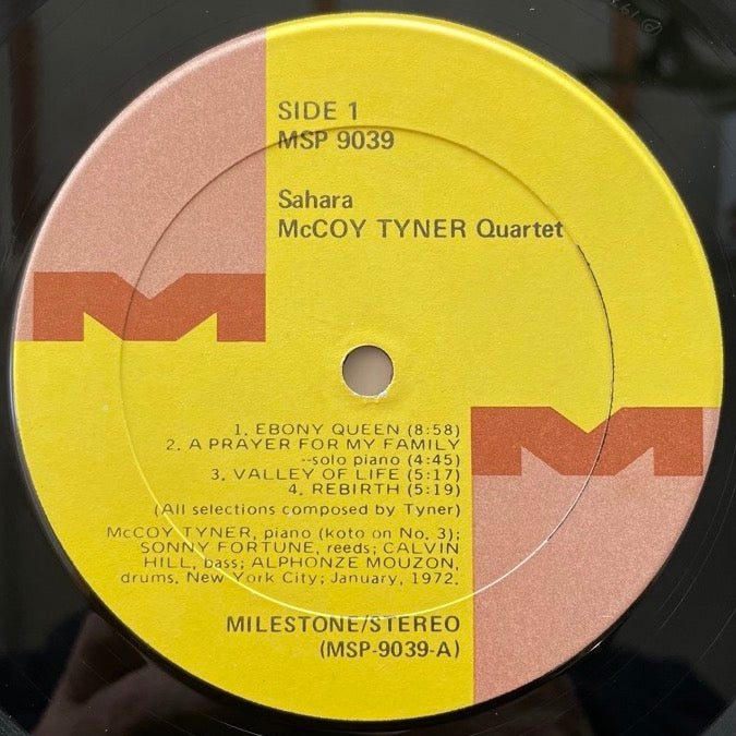 McCOY TYNER / SAHARA - US Milestone Original