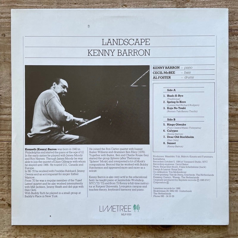 KENNY BARRON TRIO / LANDSCAPE - Dutch Limetree