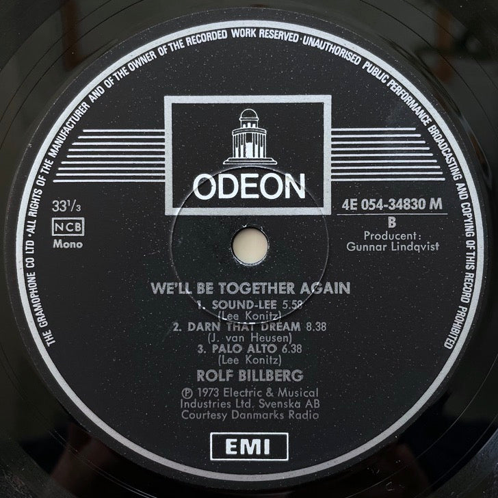 ROLF BILLBERG / WE'LL BE TOGETHER AGAIN - Swedish Odeon Original