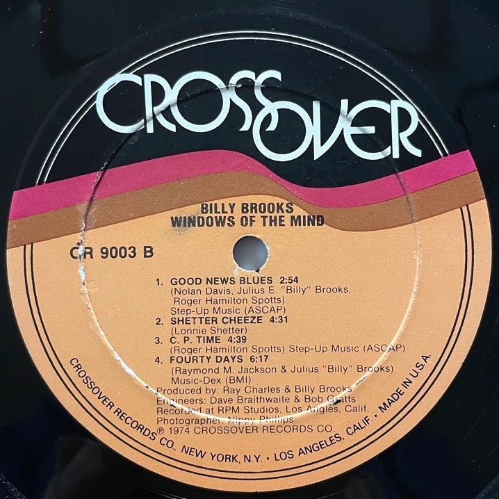 BILLY BROOKS / WINDOWS OF THE MIND - US Crossover Original