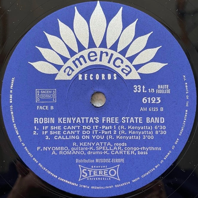 ROBIN KENYATTA'S FREE STATE BAND - French America Original