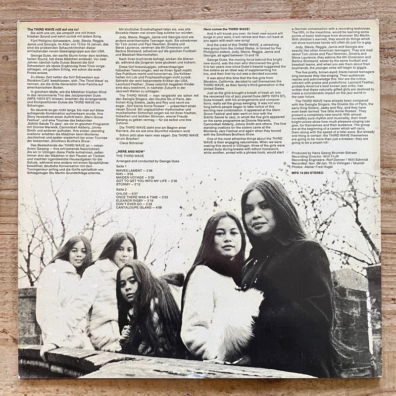 THIRD WAVE / HERE AND NOW - German MPS original w/poster