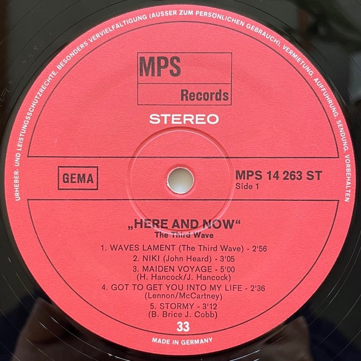 THIRD WAVE / HERE AND NOW - German MPS original w/poster