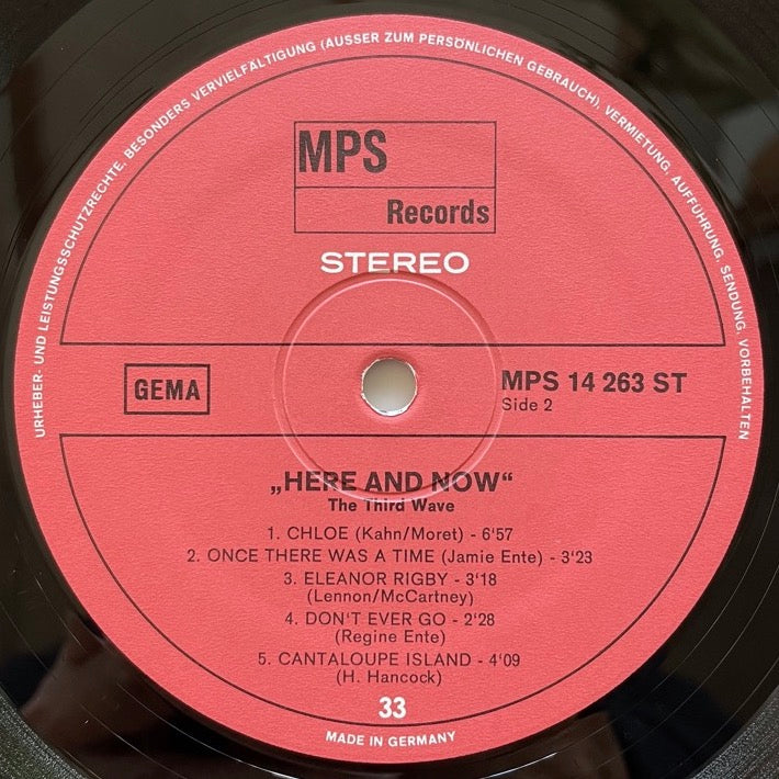 THIRD WAVE / HERE AND NOW - German MPS original w/poster