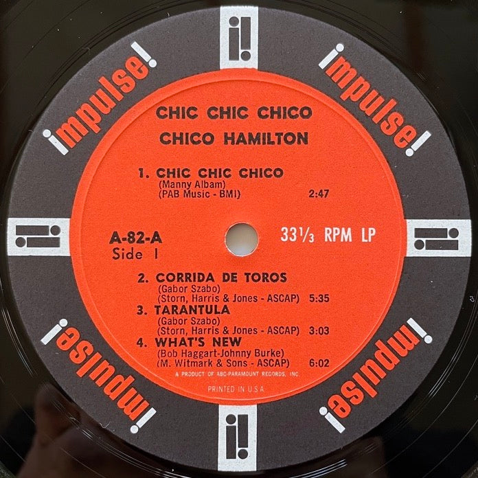 CHICO HAMILTON / CHIC CHIC CHICO - US Impulse mono original