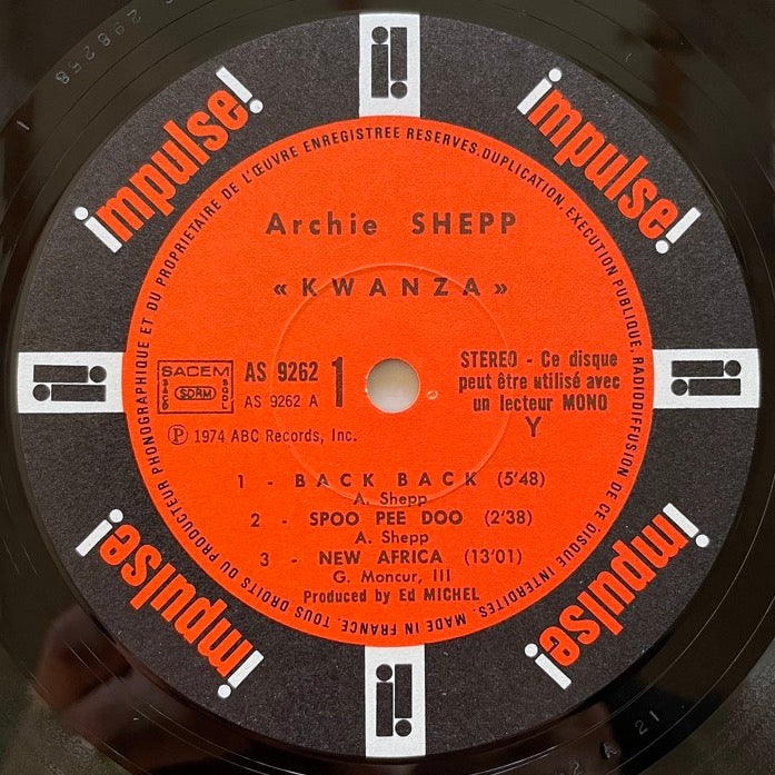 ARCHIE SHEPP / KWANZA - French Impulse