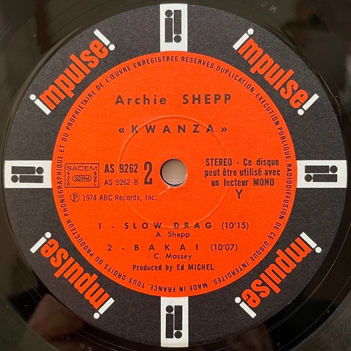 ARCHIE SHEPP / KWANZA - French Impulse