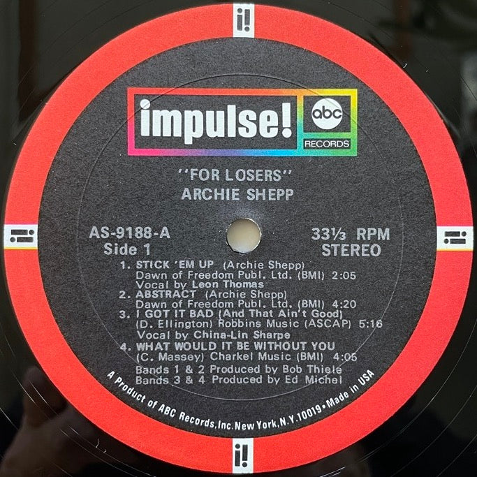 ARCHIE SHEPP / FOR LOSERS - US Impulse original