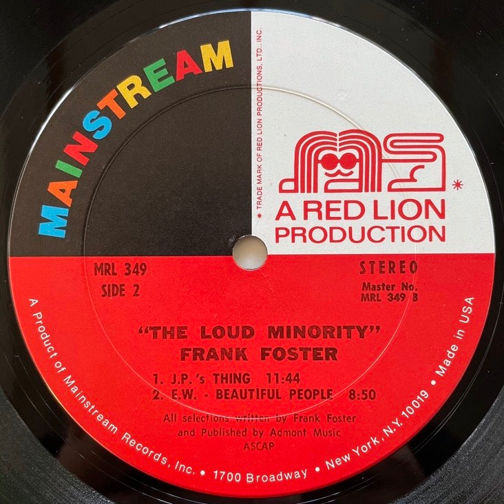 FRANK FOSTER / THE LOUD MINORITY - US Mainstream Original