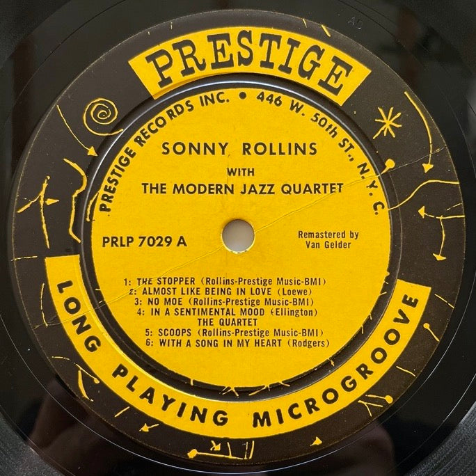 SONNY ROLLINS with THE MODERN JAZZ QUARTET - US Prestige