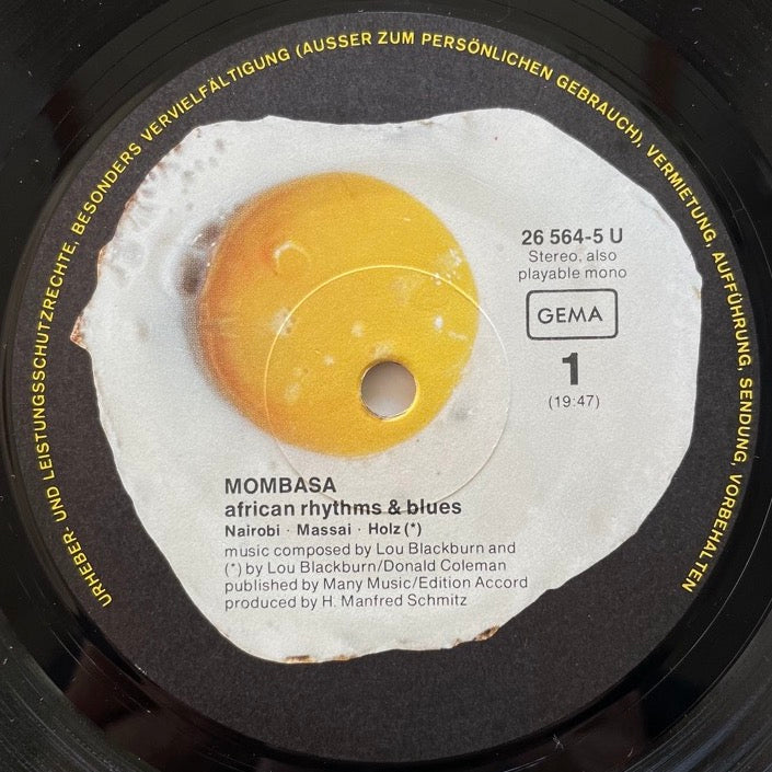 MOMBASA / AFRICAN RHYTHMS & BLUES - German Spiegelei original