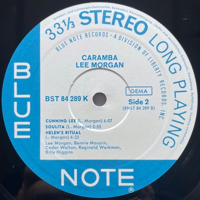 LEE MORGAN / CARAMBA - German Blue Note Liberty VAN GELDER