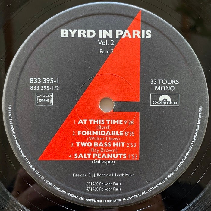 DONALD BYRD / BYRD IN PARIS - French Polydor reissue in original Brunswick sleeve