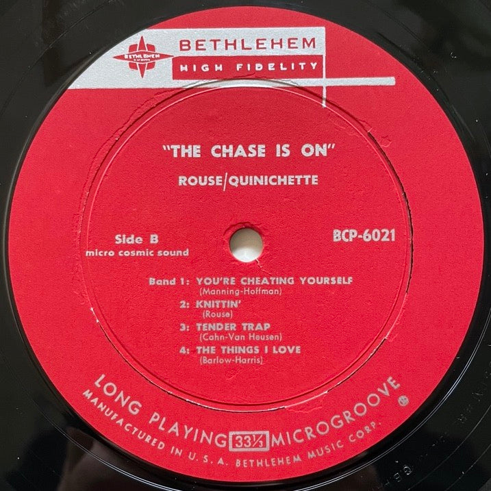 CHARLIE ROUSE - PAUL QUINICHETTE / THE CHASE IS ON - US Bethlehem original