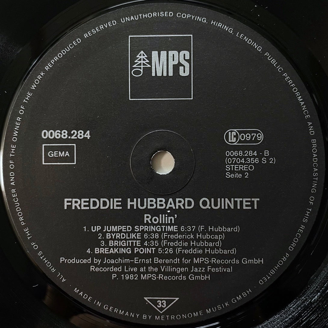 FREDDIE HUBBARD / ROLLIN' - German MPS Original