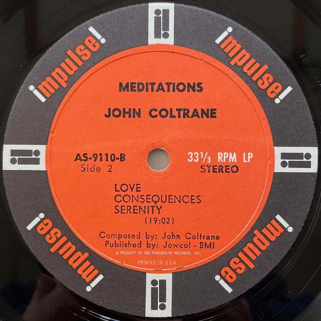 JOHN COLTRANE / MEDITATIONS - US Impulse Original