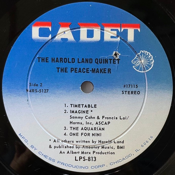 HAROLD LAND QUINTET / THE PEACE-MAKER - US Cadet original