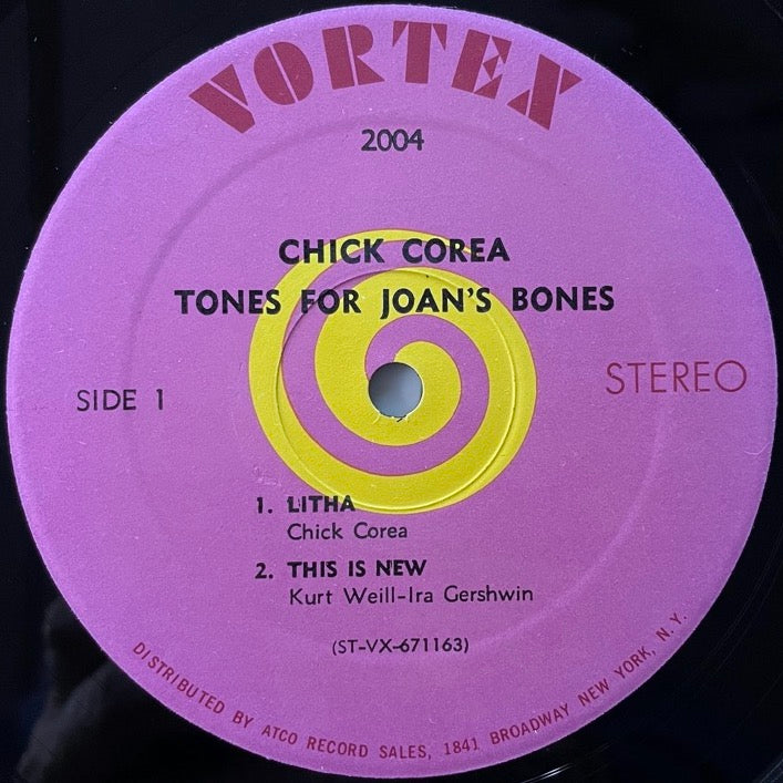 CHICK COREA / TONES FOR JOAN'S BONES - US Vortex original