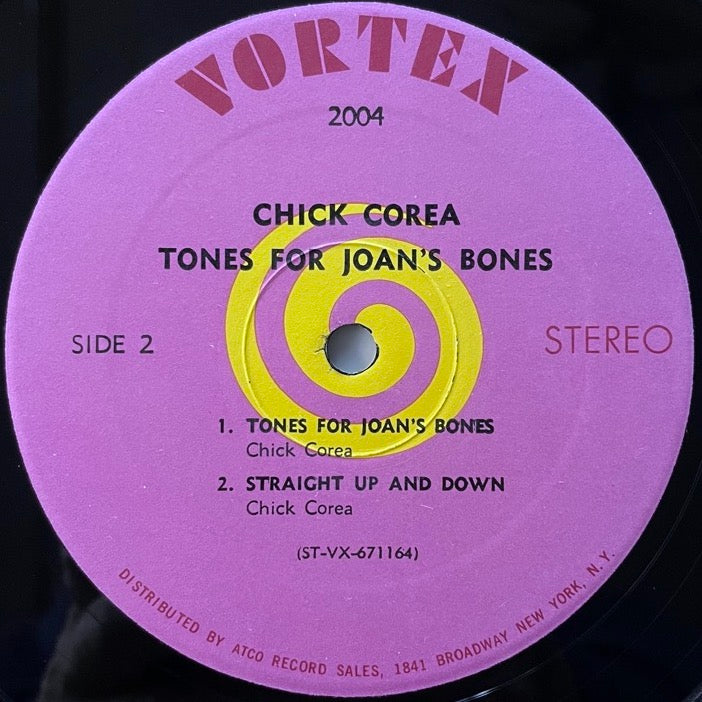CHICK COREA / TONES FOR JOAN'S BONES - US Vortex original