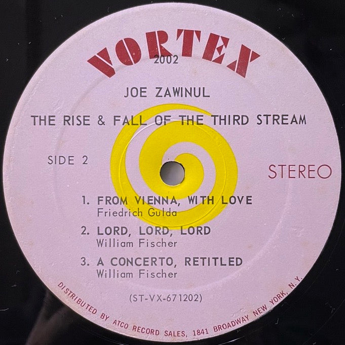 JOE ZAWINUL / THE RISE & FALL OF THE THIRD STREAM - US Vortex original