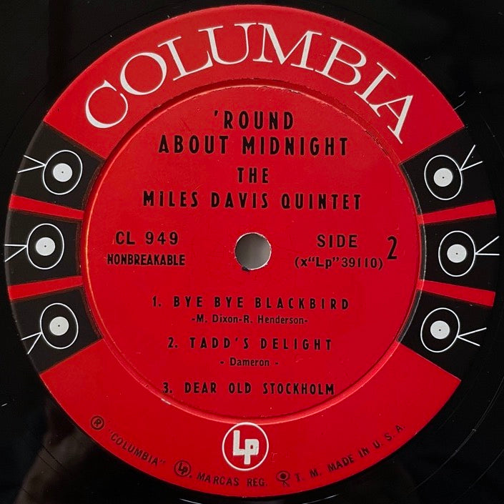 MILES DAVIS QUINTET / 'ROUND ABOUT MIDNIGHT - US Columbia original