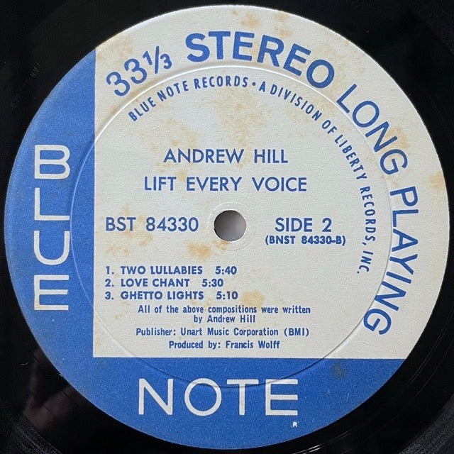 ANDREW HILL / LIFT EVERY VOICE - US Blue Note Liberty original