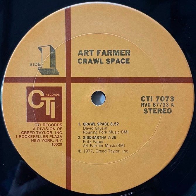 ART FARMER / CRAWL SPACE - US CTI original