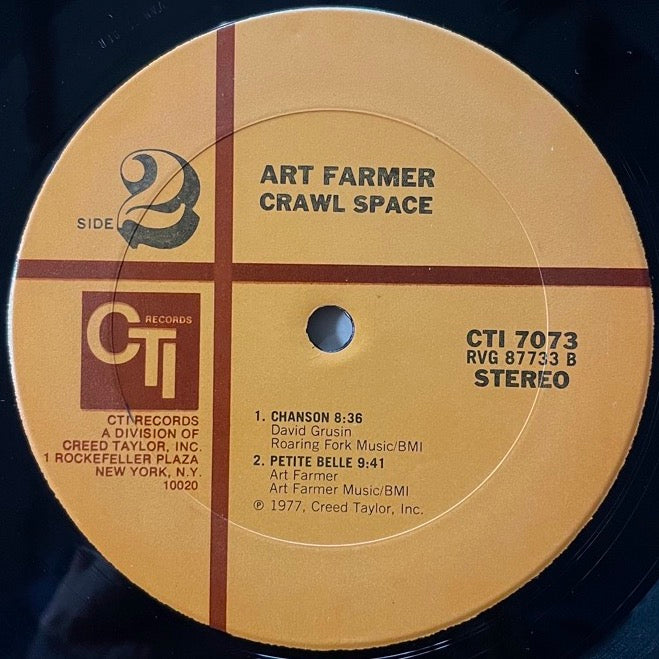 ART FARMER / CRAWL SPACE - US CTI original
