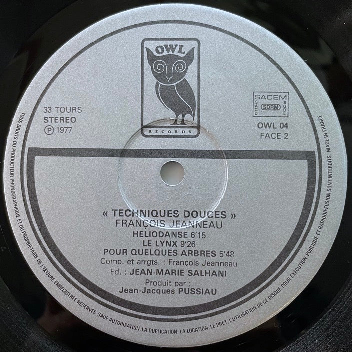 FRANCOIS JEANNEAU / TECHNIQUES DOUCES - France Owl original