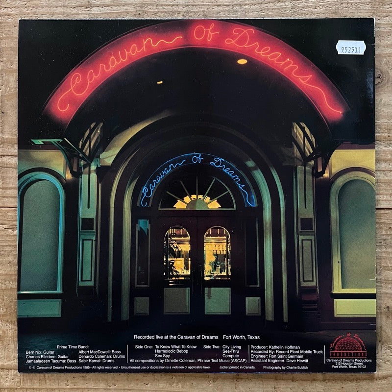 ORNETTE COLEMAN & PRIME TIME / OPENING THE CARAVAN OF DREAMS - US original